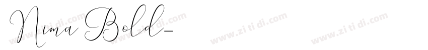 Nima Bold字体转换